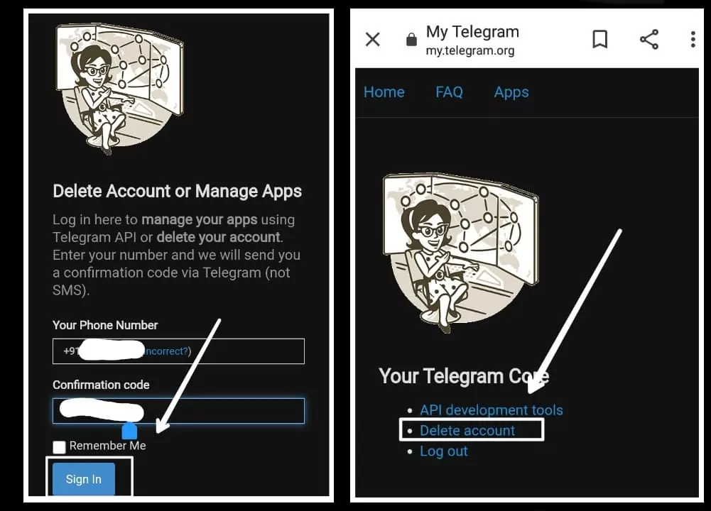 Delete Telegram Account 5