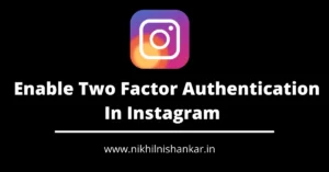 Two Factor Authentication instagram