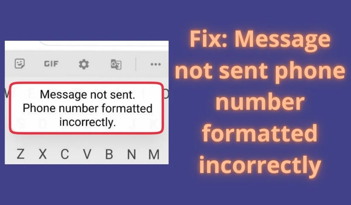 Fix: Message not sent phone number formatted incorrectly