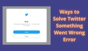 Ways to Solve Twitter Something Went Wrong Error