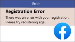 there was an error with your registration Facebook